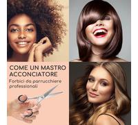 Forbici per capelli Visionaire Premium super affilate incl. custodia per forbici