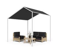 Blumfeldt Gazebo, Gazebo 3x3 con Struttura in Alluminio, da Giardino con Tettuccio Antivento e Idrorepellente, Esterno Resistente Protezione da Raggi UV 50+ per Eventi e BBQ- Grigio