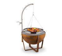 Blumfeldt Globe 60cm In piedi Braciere da giardino con griglia Ruggine