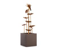 Blumfeldt Golden Orchid Fontana da giardino pompa da 5W IPX8 effetto ottone