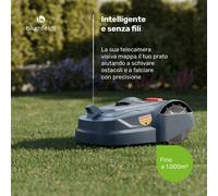 GrassConnect - Robot tosaerba | Cura del prato fino a 1.000 m² | Controllo tramite app