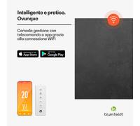 Blumfeldt Heat Square | Stufa a infrarossi | Controllo WiFi | 350 W | IP44