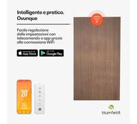 Blumfeldt Heat Square | Stufa a infrarossi | Controllo WiFi | 700 W | IP44