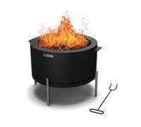 Blumfeldt Ignite Pure 53cm Basso Braciere da giardino con griglia Nero