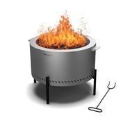 Ignite Pure - Braciere | A bassa emissione di fumo | Griglia di cottura | Acciaio inox | Portatile | Copertura antipioggia | Impugnature per il trasporto