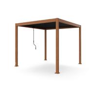 Blumfeldt LuminaHaven 3x3m Pergola Bioclimatica Effetto Legno