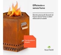 Mojanda - Braciere, senza fumo, robusto, attizzatoio, copertura antipioggia