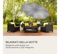 Blumfeldt Ombrellone Blumfeldt Calais con luce al LED