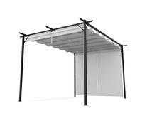 Blumfeldt Pantheon Robust - Pergola, 3x4m, in acciaio verniciato a polvere, resistente agli agenti atmosferici, imposte laterali
