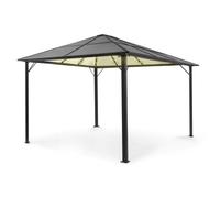 Blumfeldt Pantheon Solid Sky Ambient Solar Gazebo con tetto grigio 3x4m