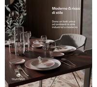 Blumfeldt Piano da tavolo Bearsdon 120 x 80 cm per cucina e sala da pranzo | Legno stratificato robusto