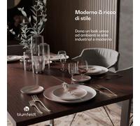 Blumfeldt Piano da tavolo Bearsdon 140 x 80 cm per cucina e sala da pranzo | Legno stratificato robusto