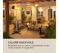Rising Sun Irradiatore di Calore a Infrarossi 850/1650/2500 W Alluminio