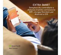 Klarstein Smartwave Radiatore di Calore a Infrarossi 2400W WiFi App Control nero