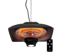 Blumfeldt Stufa Infrarossi Basso Consumo, Pannello Radiante Infrarossi LED, Telecomando, Lampada Riscaldante per Esterni a 2 Temperature, Protezione IP24, Riscaldatore Radiante a