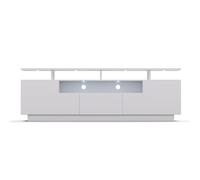 blumfeldt Supporto TV da Pavimento, Moderno Porta TV da Terra da 150 cm per Camera da Letto e Salone, Porta Televisore con LED Multicolori, Mobile Porta TV, Stand TV con Ampio Spazio di Archiviazione
