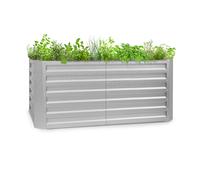Blumfeldt Terrabox 120x60x60 cm Fioriere rialzate Argento