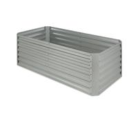 Blumfeldt Terrabox 180x90x60 cm Fioriere rialzate Argento