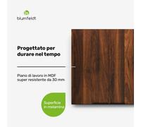 Blumfeldt WoodVista - Armadio | Soft-close | Impugnature in alluminio | Materiali sostenibili