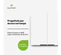 Blumfeldt WoodVista - Armadio | Soft-close | Impugnature in alluminio | Materiali sostenibili