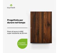Blumfeldt WoodVista - Armadio | Soft-close | Impugnature in alluminio | Materiali sostenibili