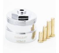 BLUMKRAFT Adattatore in metallo per radiatori M28 x1.0 - M30x1.5 compatibile con Vama, Orkli. Valvola termostatica M28-M30 M28F-M30M