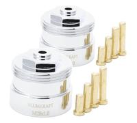 BLUMKRAFT Set di 2 adattatori in metallo per radiatori M28 x 1.0 - M30 x 1.5 compatibile con Vama, Orkli. Valvola termostatica M28-M30 M28F-M30M