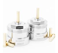 BLUMKRAFT Set di 2 adattatori in metallo per radiatori M28 x1.0 - M30 x 1.5 compatibile con Vama e Kosmia. Valvola termostatica M28-M30 M28F-M30M