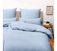 Blumtal 90 - Set di biancheria da letto e federa in microfibra (Coperta 135X200 E Cuscino 40X80, Azzurro)