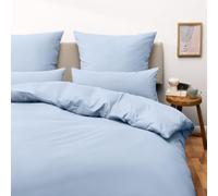 Blumtal 90 - Set di biancheria da letto e federa in microfibra (Coperta 200X220 E 2 X Cuscini 40X80, Azzurro)
