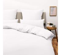 Blumtal 90 - Set di biancheria da letto e federa in microfibra (Coperta 200X220 E 2 X Cuscini 40X80, Bianco)
