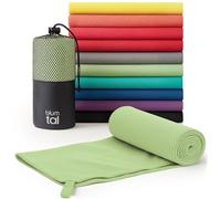 Blumtal asciugamano microfibra 120x60 cm - asciugamano palestra microfibra asciugatura rapida - asciugamano palestra donna - asciugamani microfibra da viaggio - verde