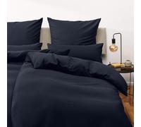 Blumtal Basic Copripiumino Singolo in Microfibra 90g/m2, Set Completo Copripiumino Singolo con 1 Federa Cuscini Letto, 135 x 200cm + 40 x 80cm, Blu Oceano