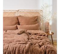 Blumtal Biancheria da Letto 135x200 cm 2 Pezzi - OEKO-TEX Certificata Biancheria in Cotone 135x200-2x Copripiumini 135x200 + 2x Federe 80x80 - Biancheria Estiva Rame