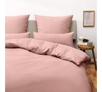 Blumtal Biancheria da letto 200 x 200 cm e 2 federe 40 x 80 cm, copripiumino in microfibra traspirante, super morbido, certificato Oeko-Tex, 3 pezzi, rosa