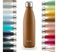 Blumtal® Borraccia termica acciaio inox Charles - bottiglia termica 350ml senza BPA - borraccia acciaio a prova perdite - borracce termiche doppia parete - borraccia in acciaio - pumpkin spice/marrone