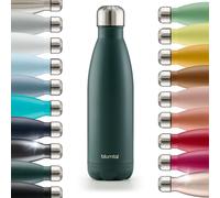 Blumtal® Borraccia termica acciaio inox Charles - bottiglia termica 350ml senza BPA - borraccia acciaio inox a prova di perdite - borracce termiche a doppia parete - borraccia in acciaio - verde scuro