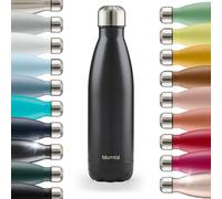 Blumtal® Borraccia Termica Charles - Acciaio Inox 750 ml Senza BPA - Bottiglia a Prova di Perdite - Doppia Parete - 0,75 Litri - Nero