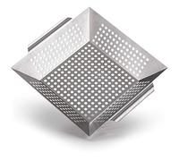 Blumtal Cestino per Verdure Barbecue e Grill, in Acciaio Inox, Cestello Antiaderente per BBQ, Griglia Verdure BBQ Elettrico, Large
