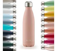 Blumtal Charles- Borraccia termica da 350 ml, borraccia in acciaio inox, senza BPA, fredda e calda, contenitore termico in metallo, borraccia in acciaio inox, bottiglia termica, 350 ml, colore: rosa