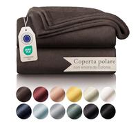 Blumtal Coperta Pile 130x150cm - Coperta Plaid divano super morbida - Coperta Divano certificata OKEO-Tex - plaid singolo pile - in marrone