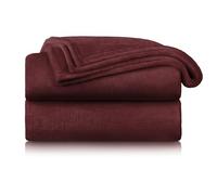 Blumtal Coperta Pile 150x200cm - Coperta Plaid divano super morbida - Coperta Divano certificata OKEO-Tex - winter blanket - in rosso
