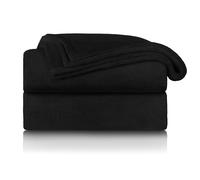 Blumtal Coperta Pile 150x200cm - Coperta Plaid divano super morbida - Coperta Divano certificata OKEO-Tex - winter blanket - in nero