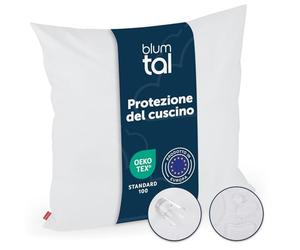 Blumtal copricuscino 65x65 cm - federa cuscino 65x65 certificata OEKO-TEX - copricuscino impermeabile con cerniera - copri cuscino letto 65x65 cm - copriguanciale con cerniera 65x65 cm - federe 65x65