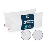 Blumtal Copricuscino Letto - Federa Cuscino 40x60- Copri Cuscino Letto con cerniera - Copricuscino Antiacaro Anallergico certificato Oeko Tex - 2 Pezzi