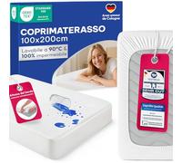 Blumtal Coprimaterasso Piazza e Mezza Impermeabile Antiacaro - Coprimaterasso Impermeabile Piazza e Mezza con Angoli, Certificato OEKO-TEX, 1 Pezzo, 100x200cm