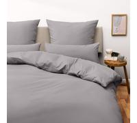 Blumtal Copripiumino 200 x 200 cm in microfibra con 2 federe 65 x 65 cm - Parure da letto 200 x 200 2 persone per materasso 140 x 190, Basic, certificato Oeko-Tex, morbido, grigio