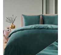 Blumtal Copripiumino 200x200 cm Cashmere-Touch Peluche - OEKO-TEX certificato + 2 Federe 80x80 - Letto Microfibra Peluche Blu Petrolio