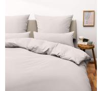 Blumtal Copripiumino 220 x 240 cm in microfibra con 2 federe 65 x 65 cm - Parure da letto 220 x 240 2 persone, Basic, certificato Oeko-Tex, ultra morbidi - grigio chiaro di luna