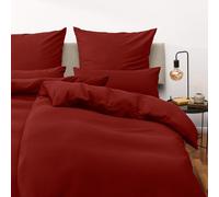 Blumtal Copripiumino Singolo 155x200 e Federa 50x80 - Set di Lenzuola in microfibra extra morbida certificata Oeko-Tex, Set Copripiumino Singolo con 1 Federa - 2 pezzi - Rosso Aurora